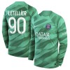 Original Fußballtrikot Paris Saint-Germain 2023-24 Letellier 90 Torwart Heimtrikot Langarm Für Herren